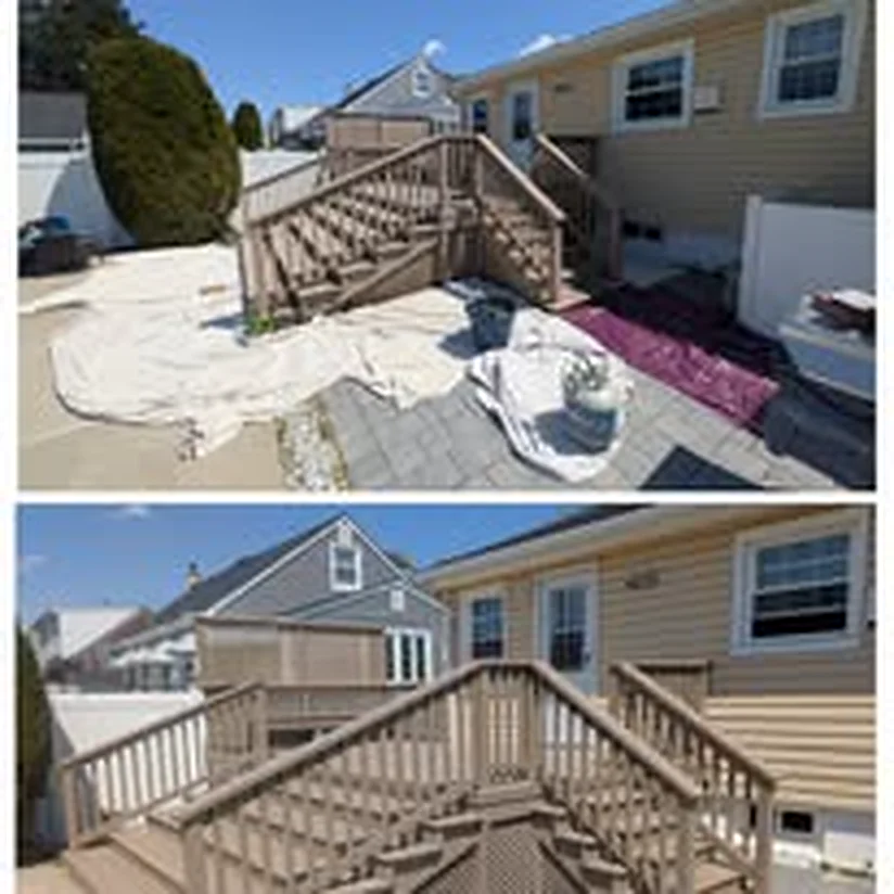 Outdoor paint prep project by Sal's Painting