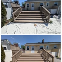 Exterior deck and stair painting project by Sal's Painting